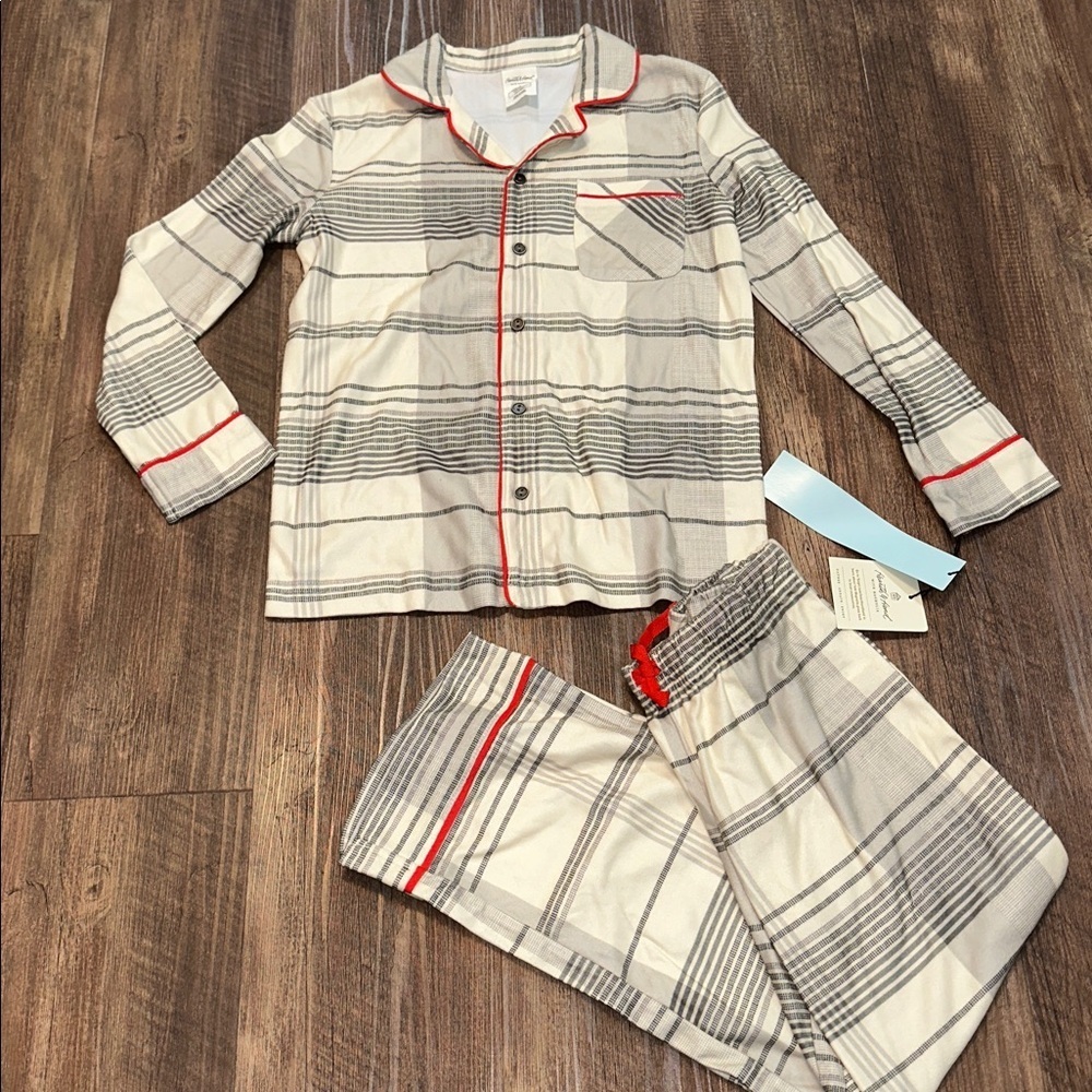 Hearth‎ & Hand with Magnolia 2 piece Plaid Pajama Set sz 8 NWT